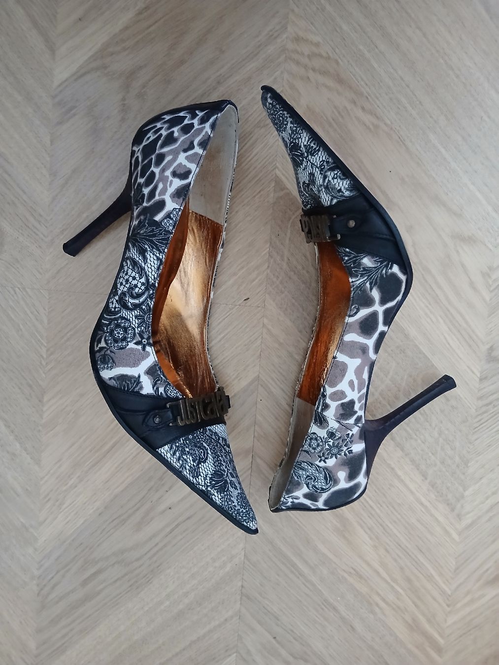 Roberto Cavalli Scarpe da donna: Just Cavalli High Heels Size 40 Leather Textil – Nuovo (secondo la descrizione) da Wil SG venduto da tre_g2l7 3