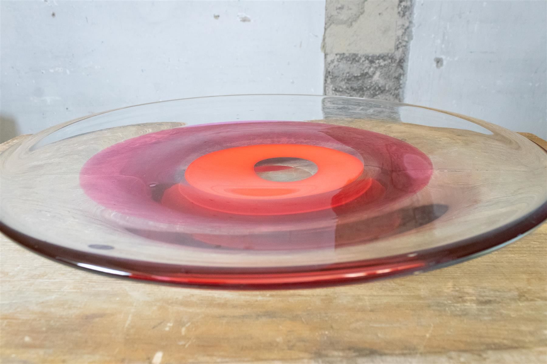 Piatti: Grosser Glasteller Böhmisches Glas Rot – Usato da Zürich venduto da ZuercherBrockenhaus 6