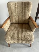 Vintage Sessel 60er/70er Jahre / Holzarmlehnen