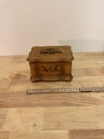 Vintage Spieluhr Schmuckschatulle aus Holz mit Samt