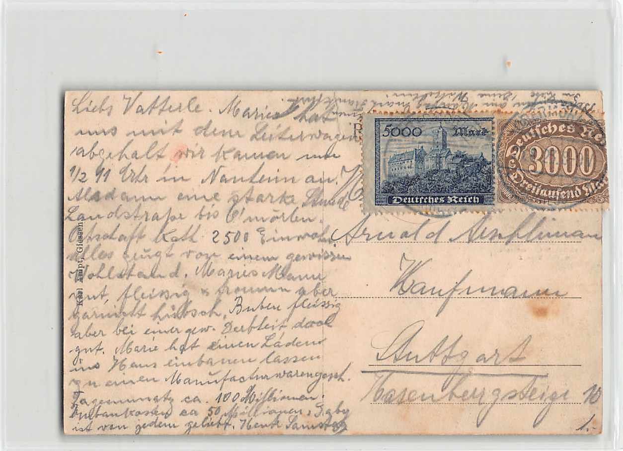 Ansichtskarten: Gruss aus OBERMÖRLEN 1923, 5-Bilder AK – Gebraucht aus Lufingen von TopAnsichtskarten 1