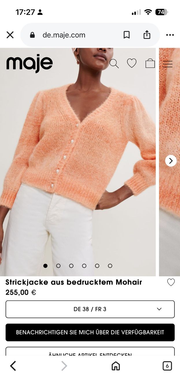 Maje Giacche: Maje Strickjacke Grösse 1, top Zustand – Usato da Zürich venduto da Lala_11