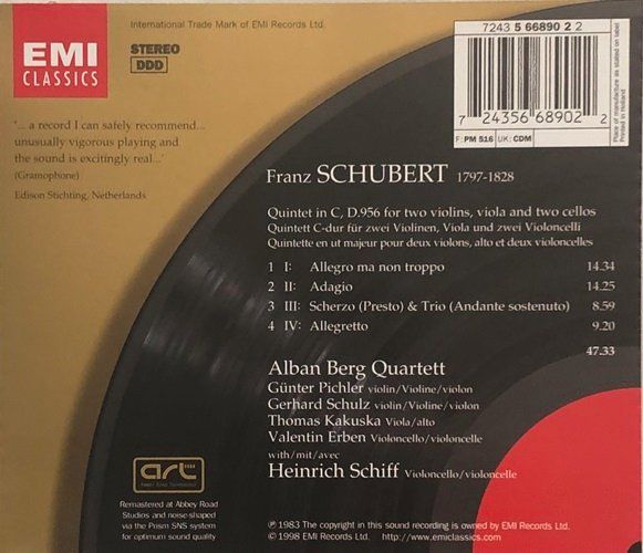 CDs: Schubert - String Quintett C-dur, D.956 – Gebraucht aus Grüningen von azulblanco 1
