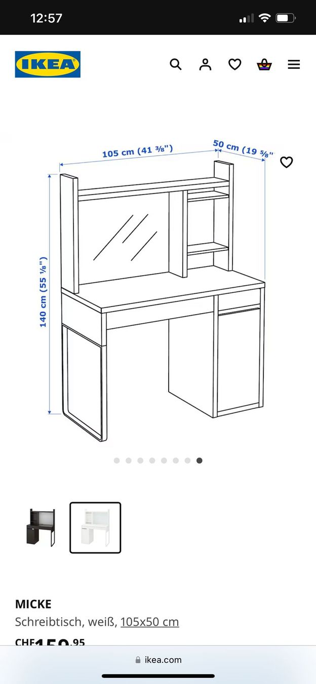 Ikea Schreibtische: Schreibtisch von der Ikea – Gebraucht aus Zürich von  5