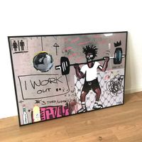Work Out Pop Art Kunst Art Brut Fitness Bild Modern Art