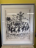 Pablo Picasso Lithographie Combat pour la paix 78x62cm.
