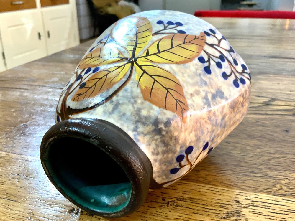 LOUIS AUGUSTO DAGE ART DECO VASE UM 1930 FRANKREICH, SIGNIER (Gebraucht ...