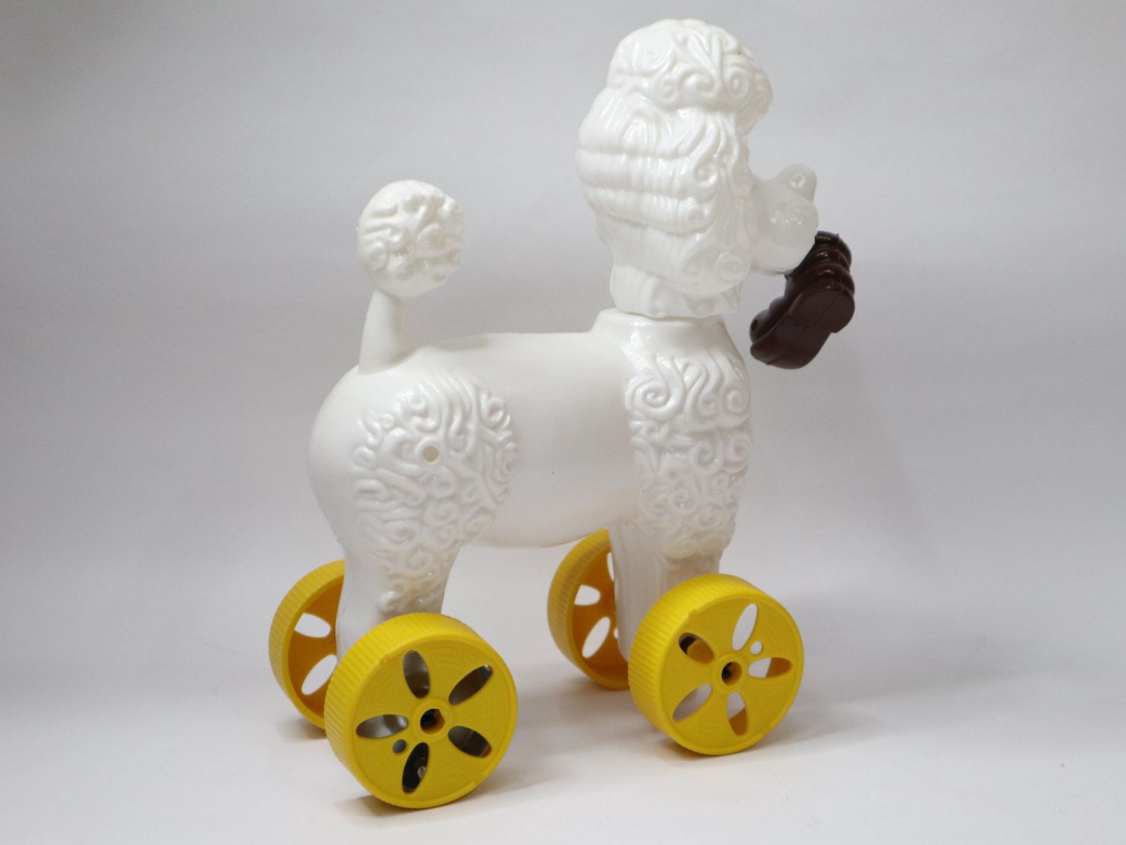 Jouets: Vintage Pudel auf Räder mit Glockenton – Neuf (Voir description) à Eschenbach SG par Astalavista 2