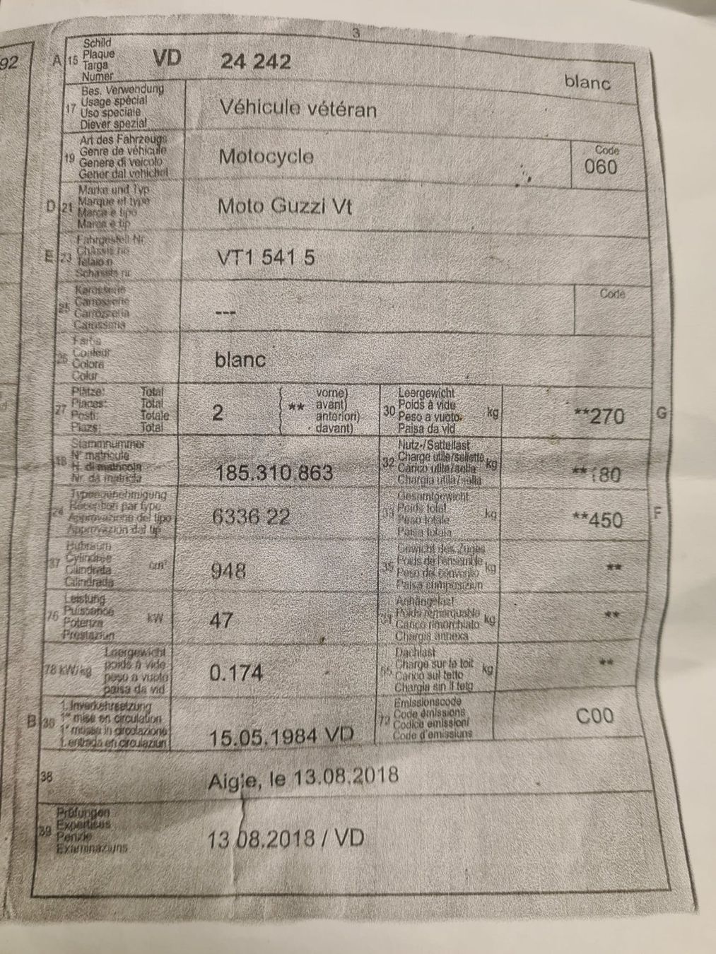 Moto Guzzi Strada: A vendre une MotoGuzzi California 2 – Usato da Bouveret venduto da elscla68 4