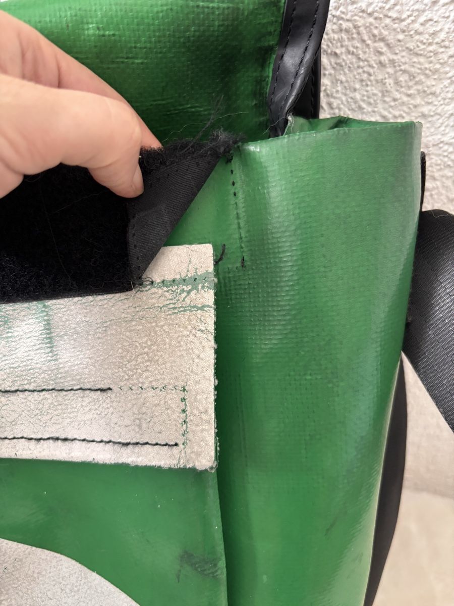Freitag Taschen: FREITAG Messenger Tasche grün/weiss – Gebraucht aus Winterthur von -tangerine- 5