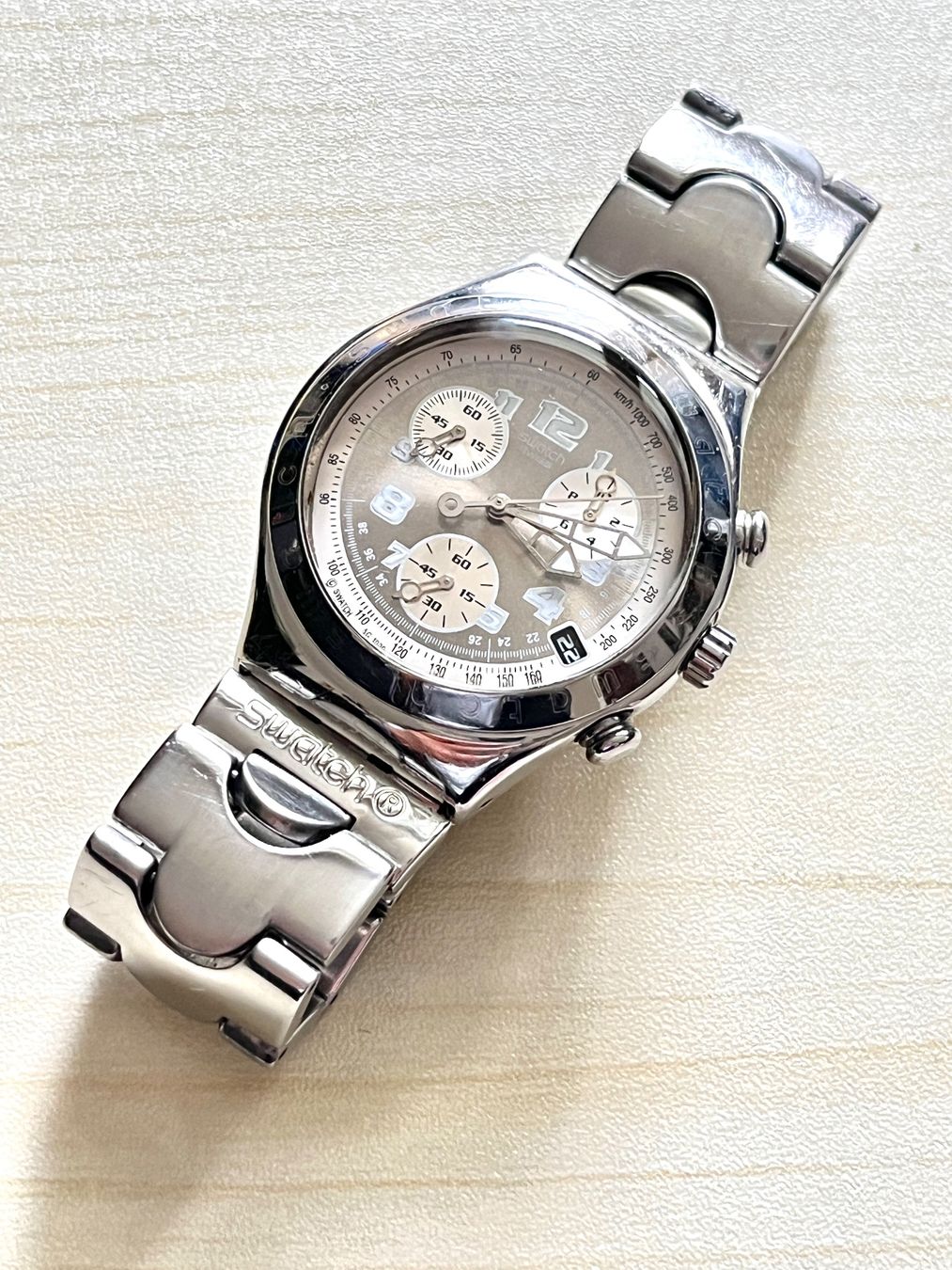 Swatch Uhren: Swatch Irony Chronograph, Herrenuhr – Gebraucht aus Grenchen von chththl