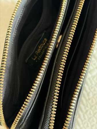 Sac pochette cuir noir