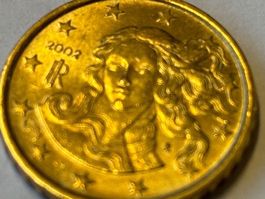 Seltene Münzen Euro Italien 2002 10 Cent. Euro