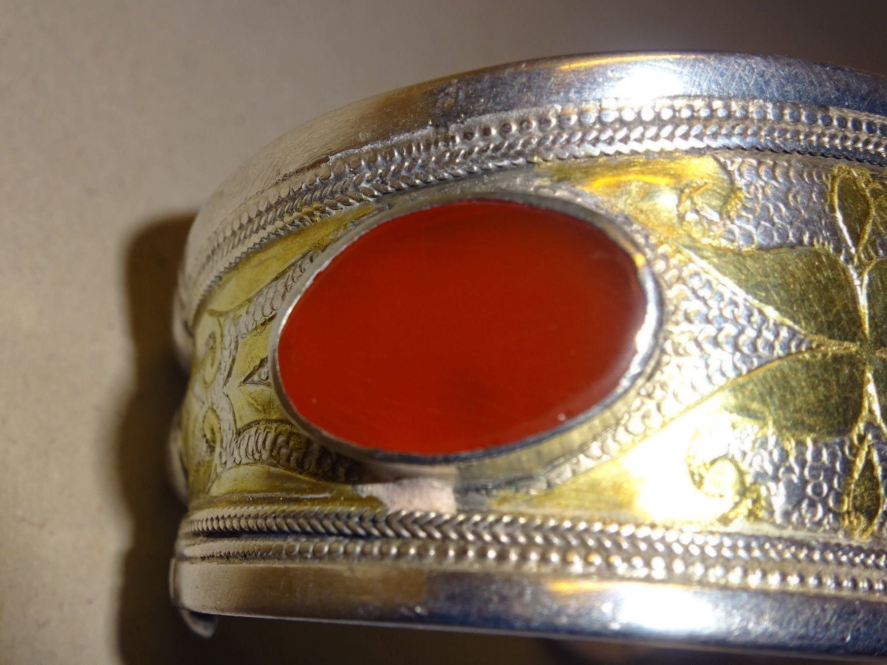 Bracciali & Braccialetti: Karneol Armreif - echt Silber – Usato da Esslingen venduto da eintagammeer 6
