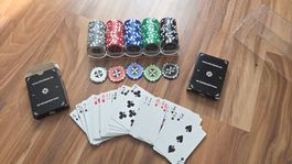 Poker Set mit 2 Kartendecks
