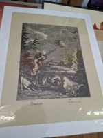 Antiker Druck "Flügschütze", Martin Elias Ridinger 57