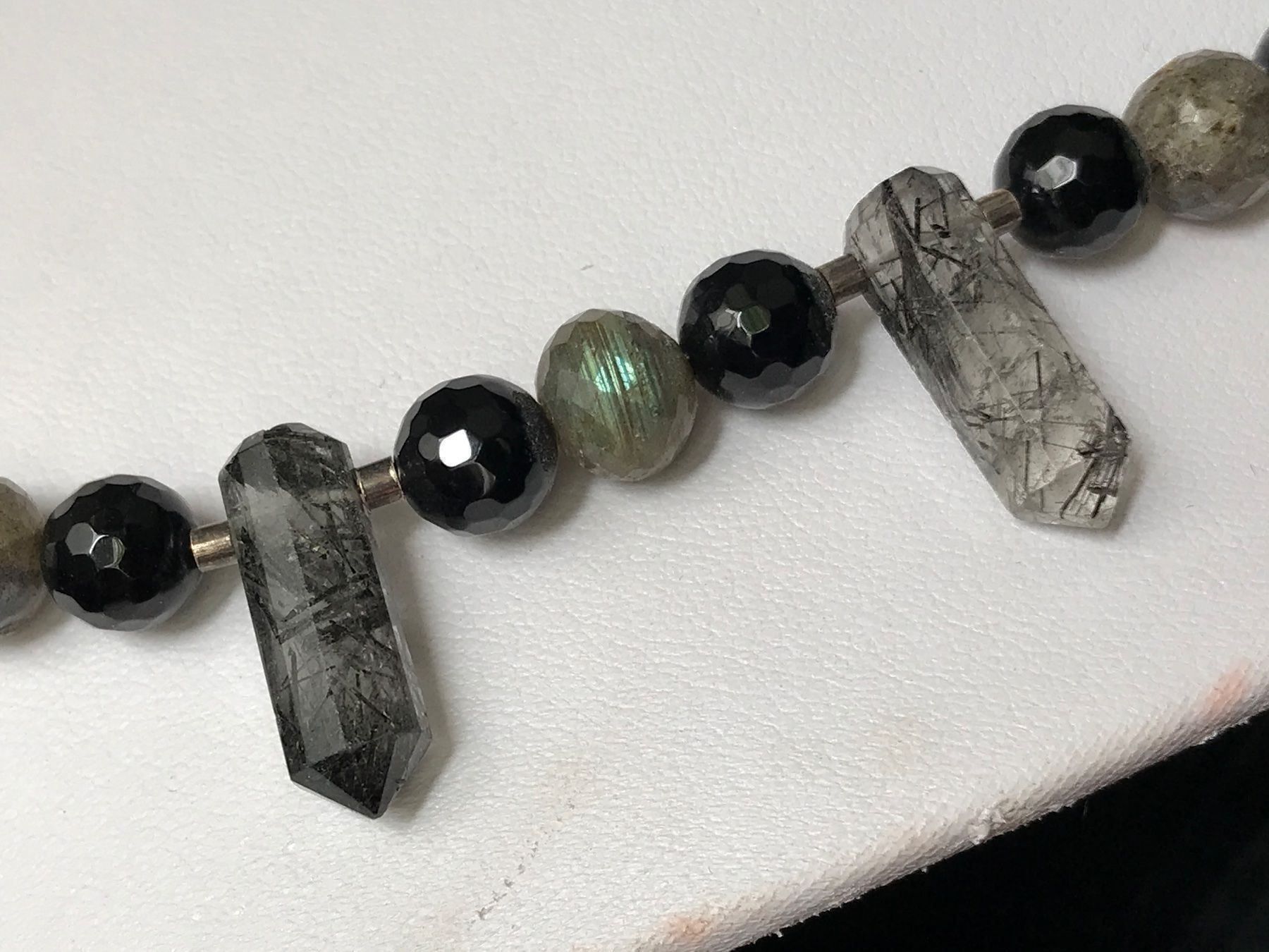 Onyx Colliers: Labradorit, Rutilquarz, Onyx Collier NEU – Neuf (Voir description) à Basel par Chili007 3