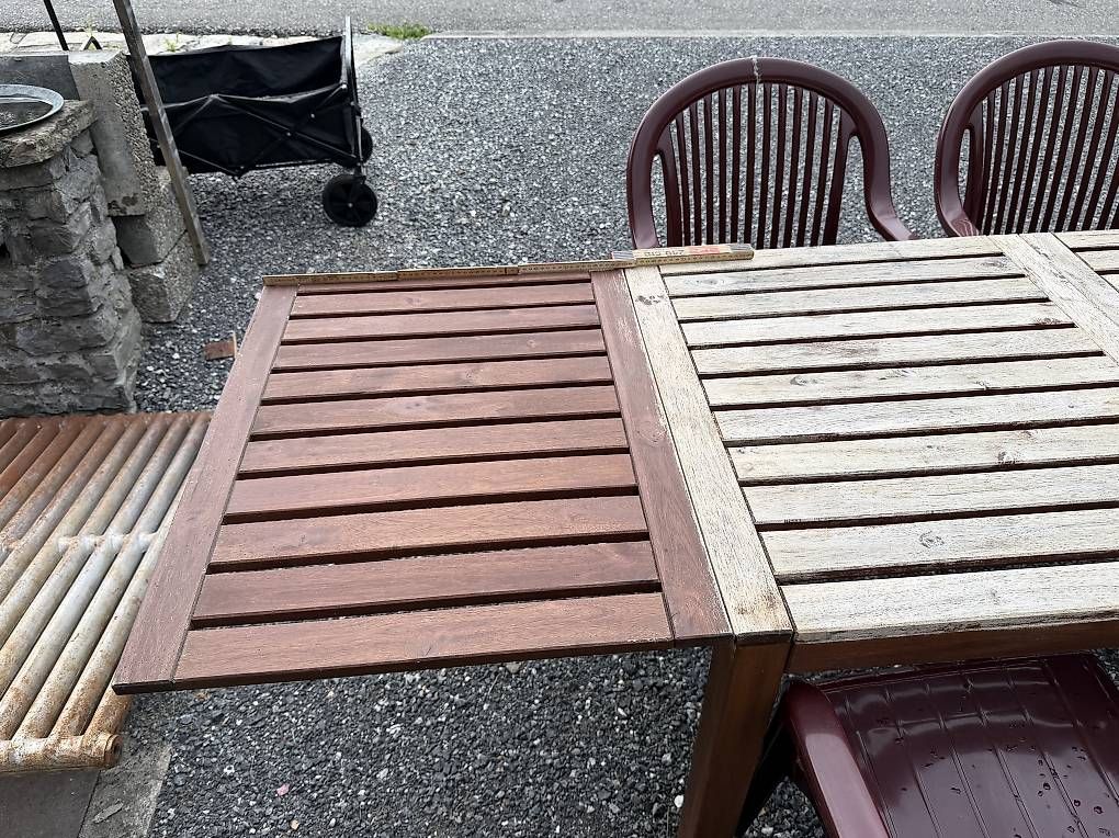 Set de table et chaises: Gartentisch und Stühle  – D'occasion à Brienz BE par soto718 3