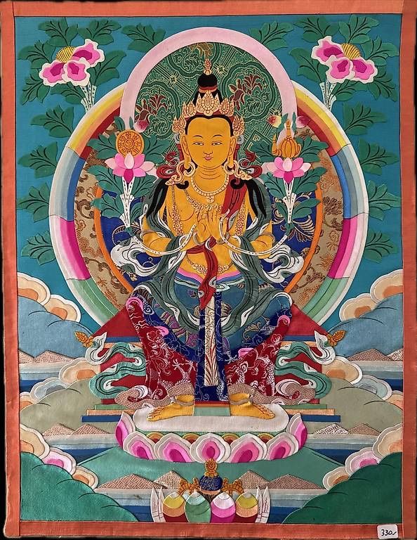 Gemälde: Tangka Buddha Maitreya – Gebraucht aus Caslano von bri_5jft