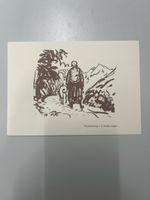 Ansichtskarte A. Nyfeler Kippel Landschaft mit Person