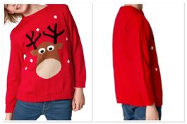 Ausverkauf Weihnachtspullover Rentier, Gr. 152