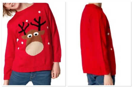 Ausverkauf Weihnachtspullover Rentier, Gr. 152