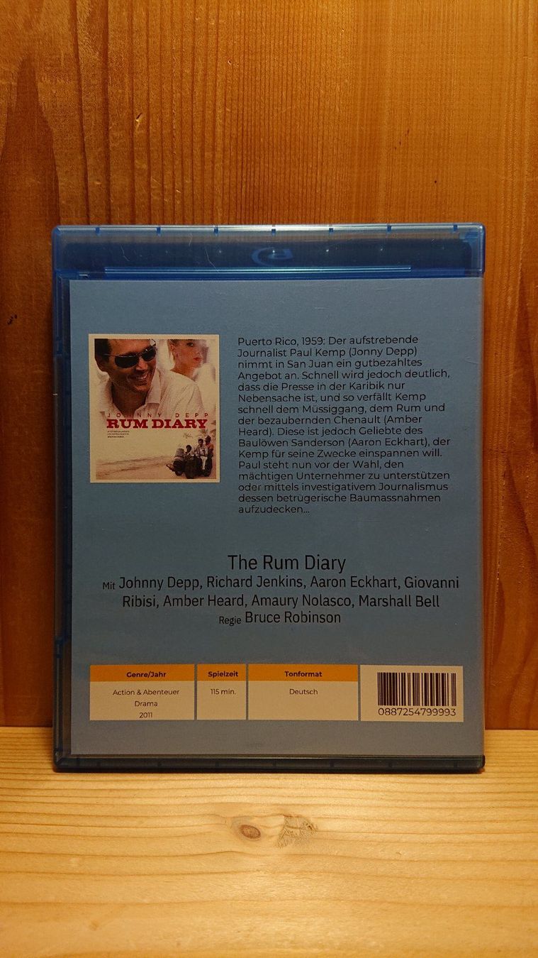 Alle DVDs: THE RUM DIARY Blu-Ray mit Johnny Depp – Gebraucht aus Wilderswil von Exebub 1