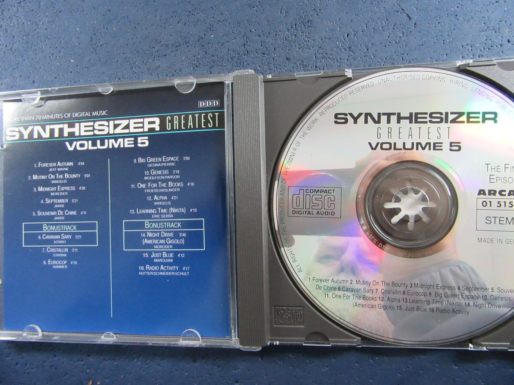 CDs: SYNTHESIZER GREATEST VOL.5 CD – Gebraucht aus Ettingen von Hausi4711 1