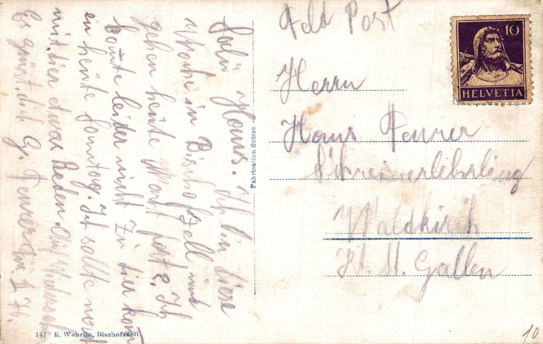 Cartoline postali: Bischofszell – Usato da Bronschhofen venduto da Astore 1