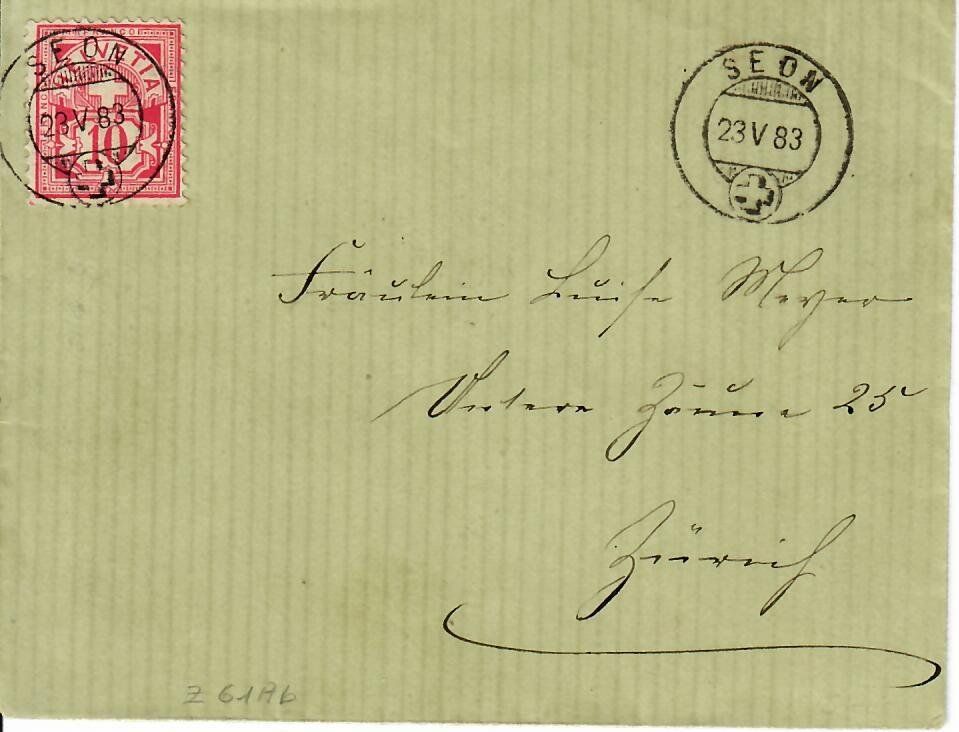 Tutti i francobolli: Brief, Seon  1883 – Usato da Hochdorf venduto da Ziegel-16
