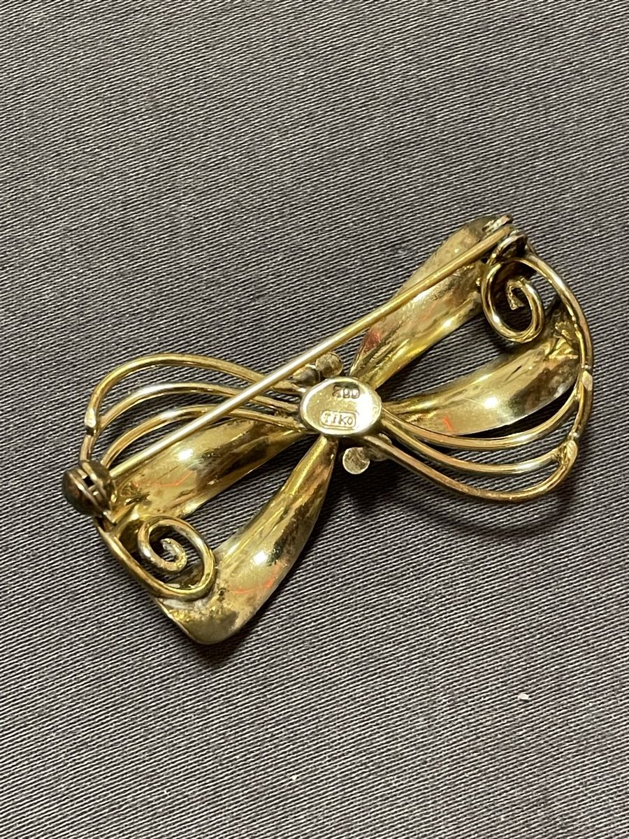 Broschen & Nadeln: Elegante Vintage Brosche Schleife – Gebraucht aus Schlieren von ber_nqj2 3