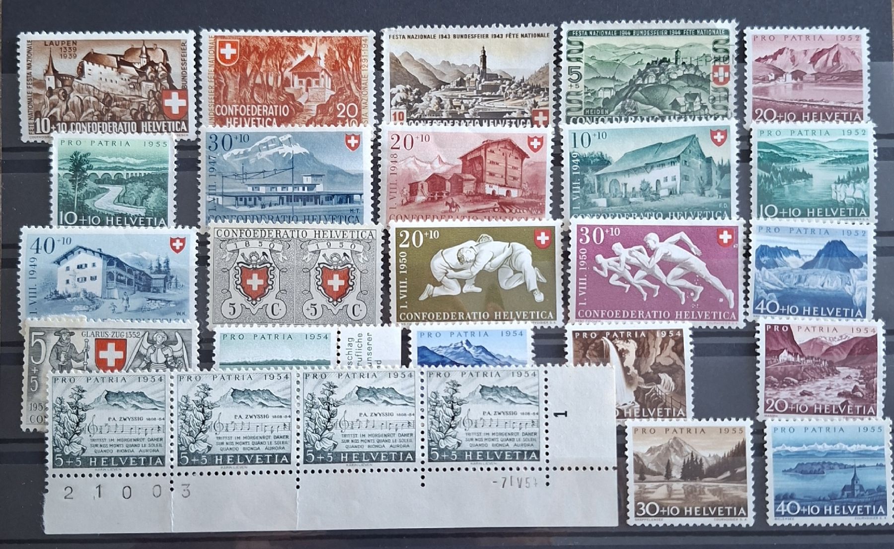 Tutti i francobolli: Postfrische Briefmarken Schweiz – Usato da Affoltern am Albis venduto da Broki-Albis