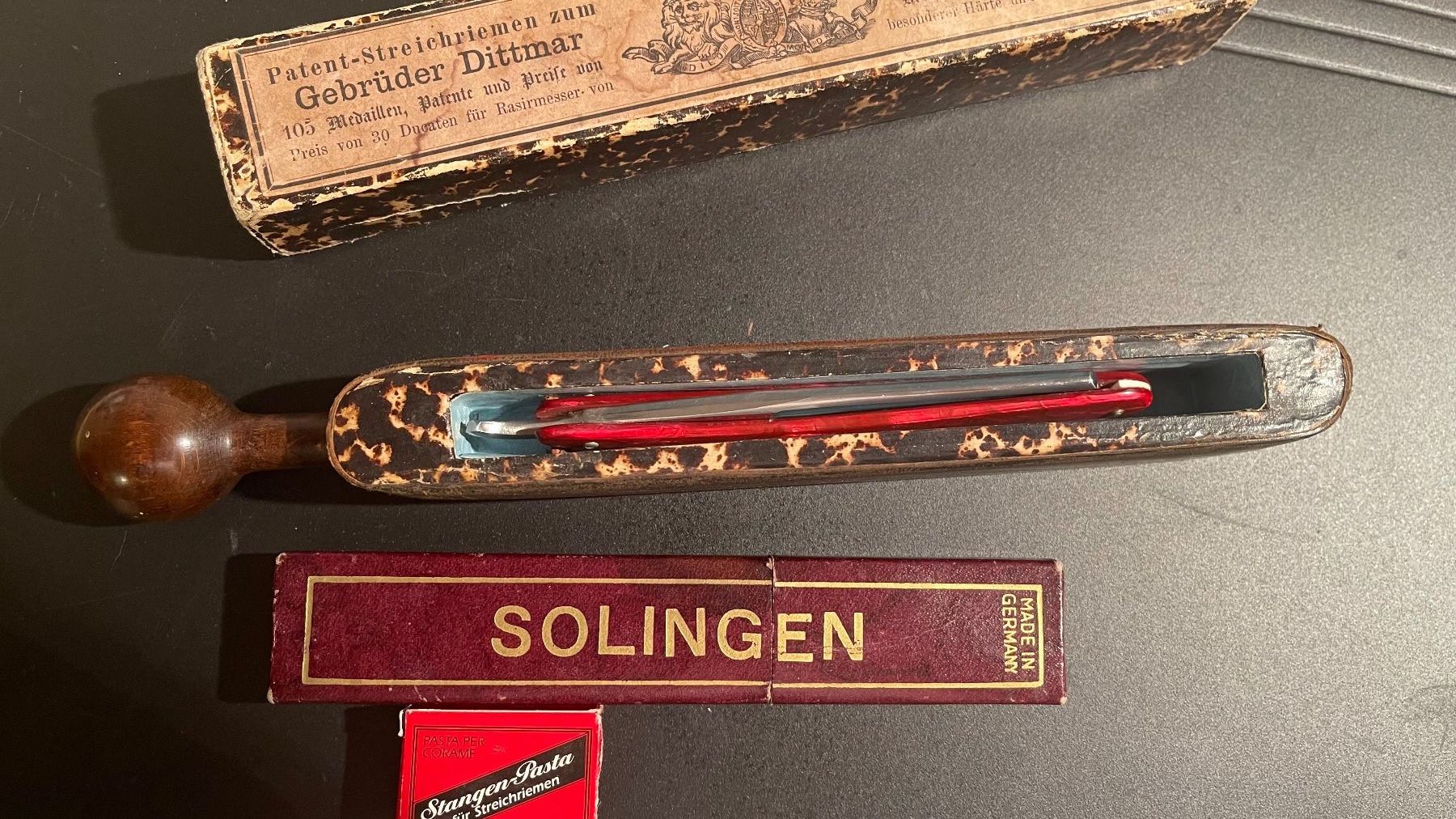 Rasoi & Lamette da barba: Antikes Rasiermesser-Set Solingen, Top Zustand! – Usato da zeihen venduto da Racer-71 1