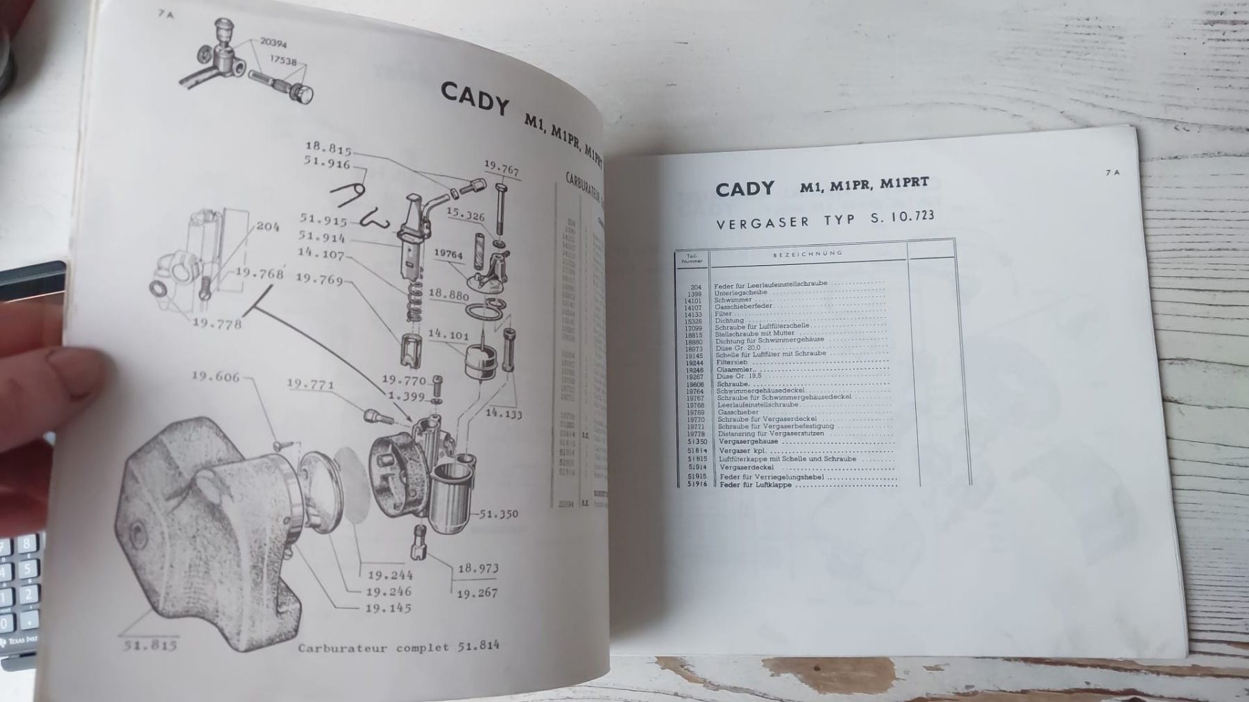 Parti ricambio per ciclomotori: Ersatzteilkatalog Motobécane Cady – Usato da Henggart venduto da Jan073 1