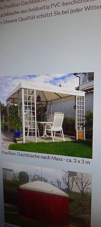 Altro: Ersatz Pavillon-Dachblache 3 x 3 m – Usato da Lostorf venduto da Mapasa5 1