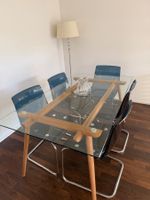 Esstisch (Matt Blatt) + 5 Stühle (Ikea)