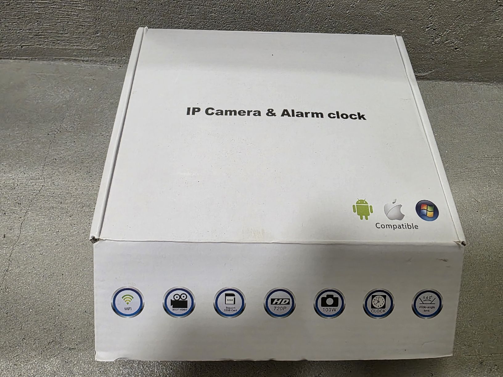 Fotocamera: IP Kamera und Wecker schwarz WLAN HD  – Usato da Ennetbühl venduto da japtec