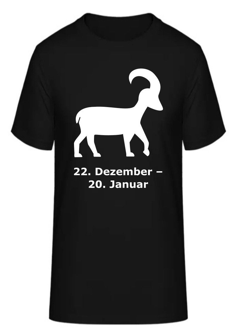 T-Shirts: T-Shirt Sternzeichen Steinbock – Neu und originalverpackt aus Zürich von HarlacherIT