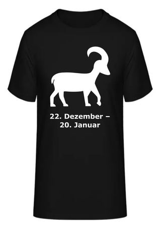 T-Shirt Sternzeichen Steinbock