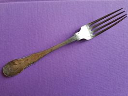 Antike Gabel 52gr 835er Silber gebraucht guter Zustand
