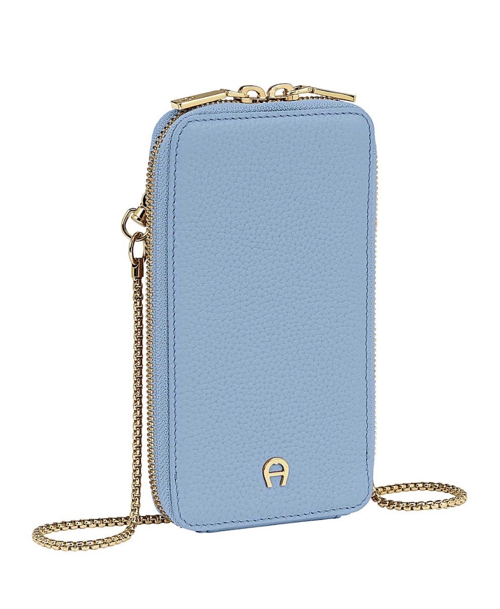 Aigner Borse da donna: AIGNER HANDYTASCHE MIT KETTE, blau – Nuovo e nell'imballaggio originale da Oberaach venduto da Dandy2021 1