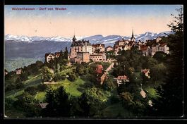 AK Walzenhausen, Ort von Westen gesehen