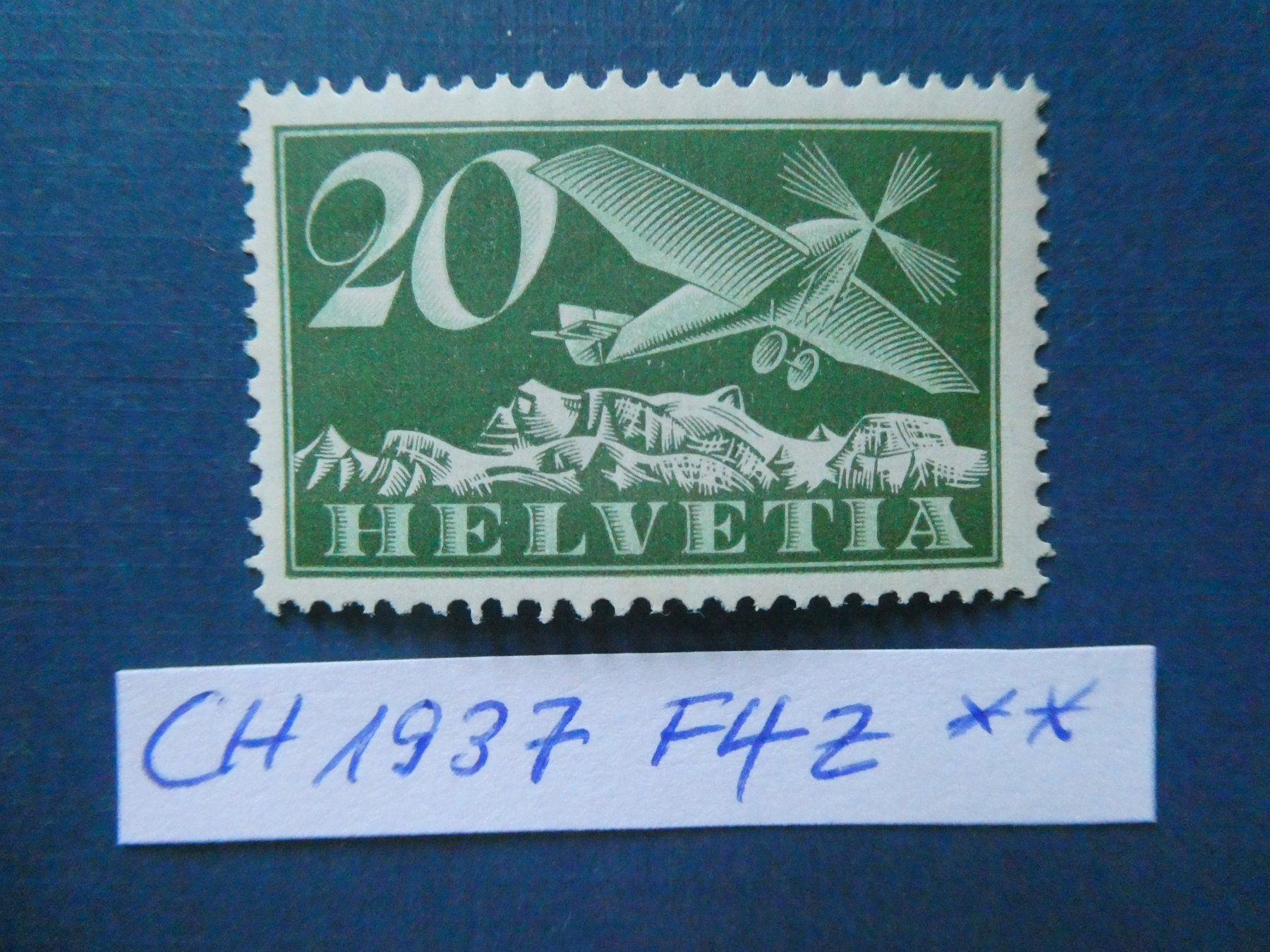 Alle Briefmarken: CH 1937 F4z postfrisch ** – Gebraucht aus Lausen von Herbamare01