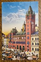 Rathaus Basel, AK von Zürich nach Giessen 1915