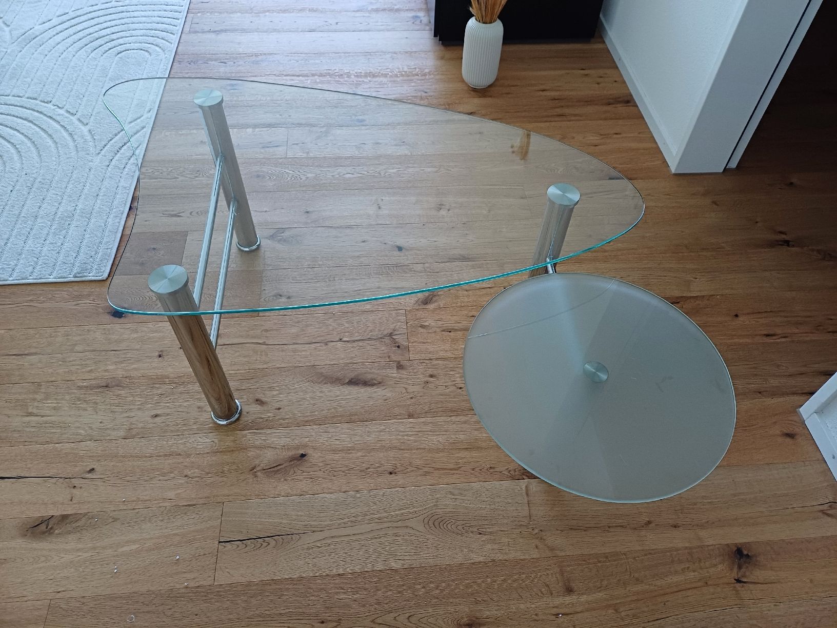Tavoli: Salontisch/Fernsehtisch aus Glas – Usato da Schötz venduto da bruescher01 2