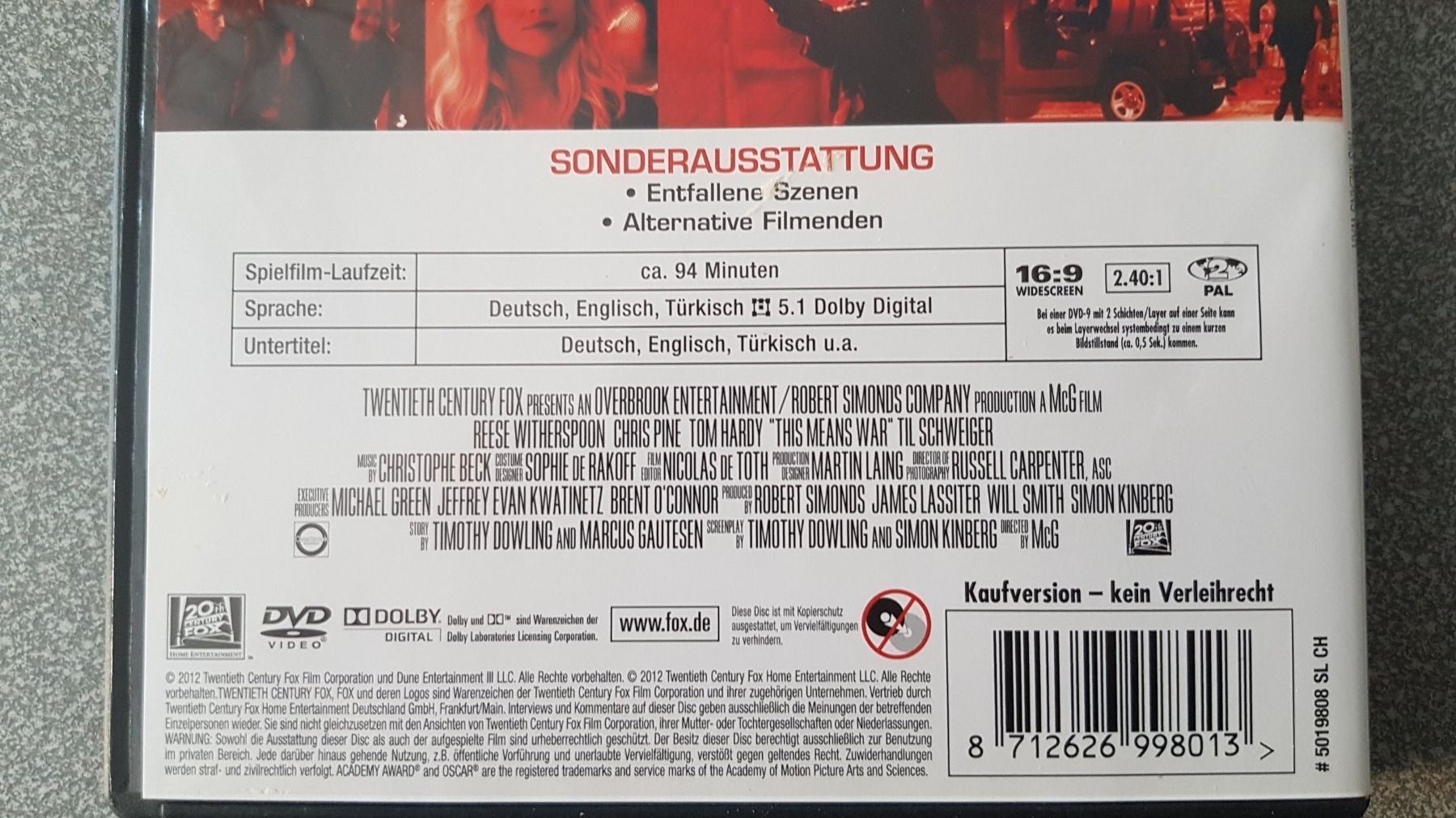 Tutti i DVDs: DVD das gibt ärger / Reese Witherspoon – Usato da Oetwil am See venduto da fineli2 1