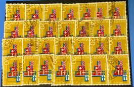 Nr.447 Werbe und Gedenkmarken EFTA Steckkarte mit Stempel