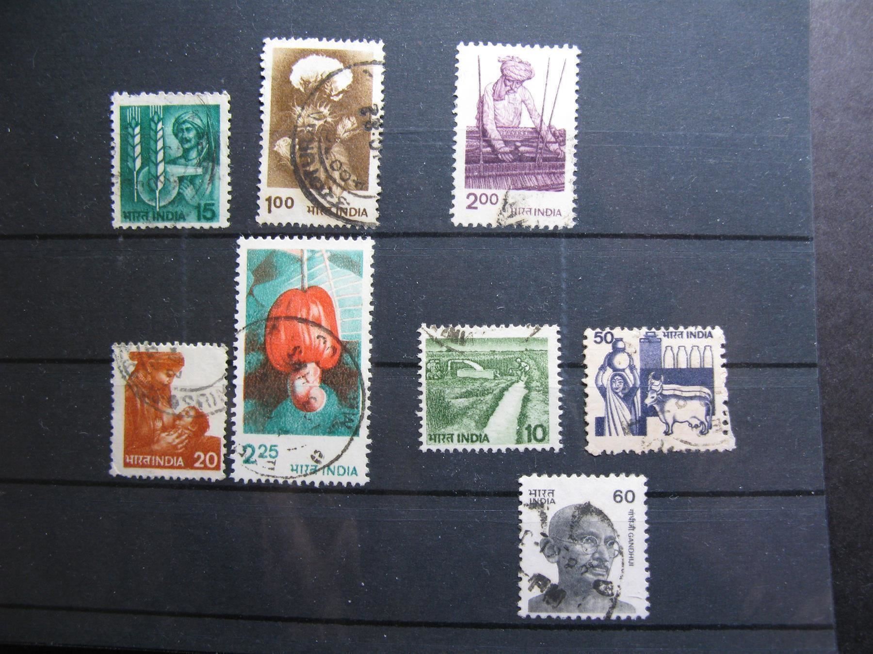 Tutti i francobolli: India 1980 / 1988 Bauer / Gandhi – Usato da Wil SG venduto da fva01