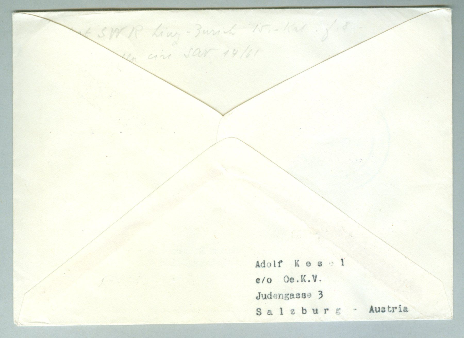 Alle Briefmarken: 1951 Österreich Flugpost RF – Gebraucht aus Zürich von yago-rot 1