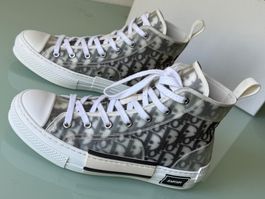 DIOR HOMME B23 Logo Oblique Motiv High Top Sneakers 40